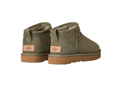 UGG Femme Botte Classic Ultra Mini Vert