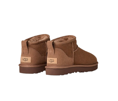 UGG Femme Botte Classic Ultra Mini Marron
