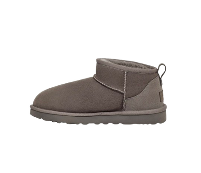 UGG Femme Botte Classic Ultra Mini Gris