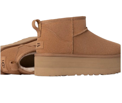 UGG Botte Classic Ultra Mini à plateforme Marron