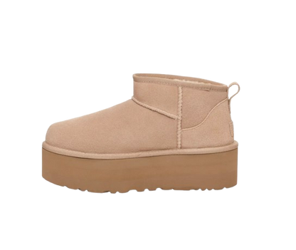 UGG Botte Classic Ultra Mini à plateforme Beige